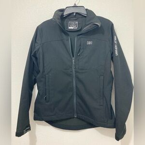Men’s Helly Hansen Soft Shell Jacket Black Winter Light Weight Size Small